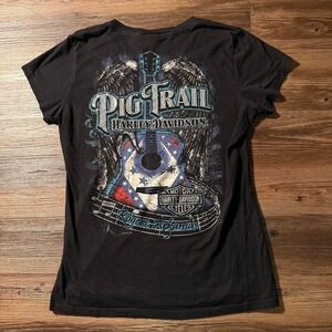 Harley Davidson Pig Trail Rogers Arkansas Graphic T‎ Shirt 2XL